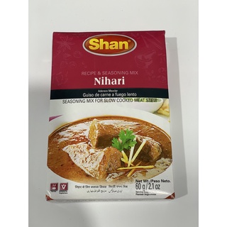 Shan nihari - bột gia vị nấu cà ri ấn độ 60g