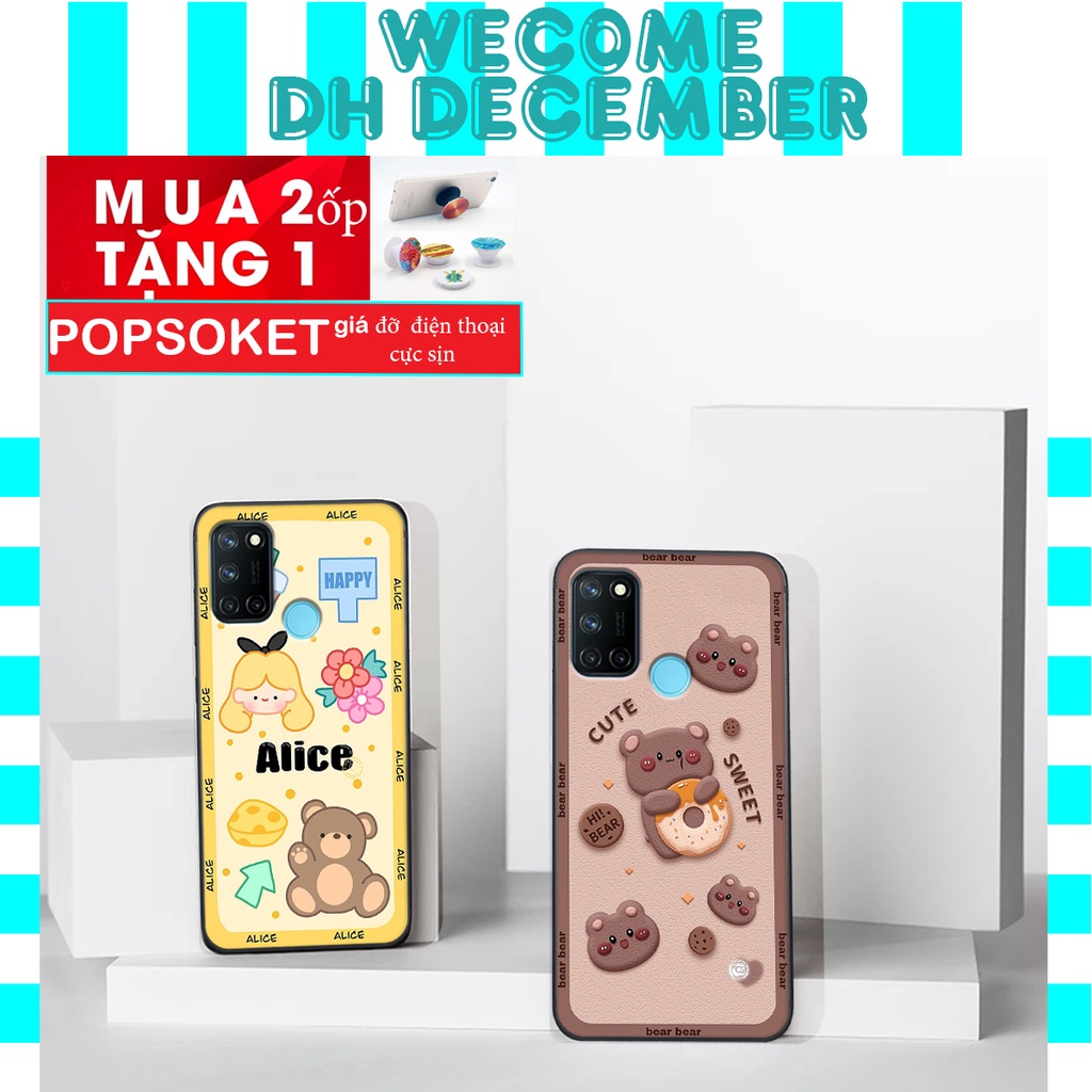 Ốp lưng Realme C17 / 7i  in hình 3D gấu mới nhất - sang - chảnh - ĐẸP- BỀN
