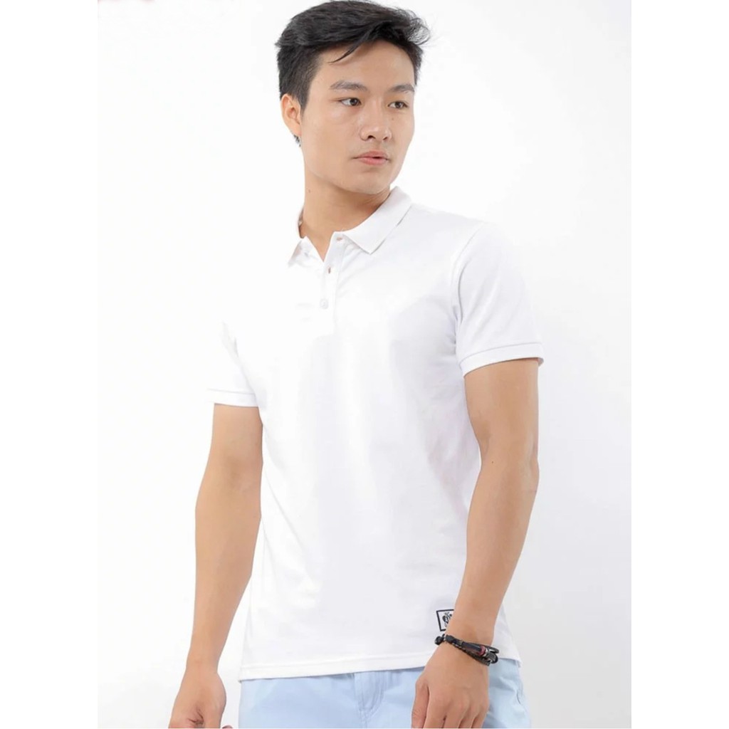 [Bán Chạy] Áo Polo Nam trơn Trắng, Đen Cổ Bẻ Ngắn Tay chất Cotton dáng ôm body cao cấp