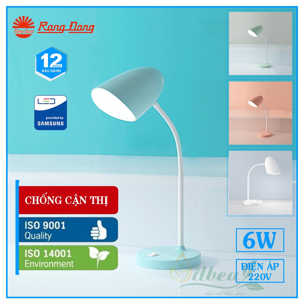 [Mã LIFEHOT1505 giảm 10% đơn 99K] Đèn Học Để Bàn Chống Cận Thị Rạng Đông RD-38