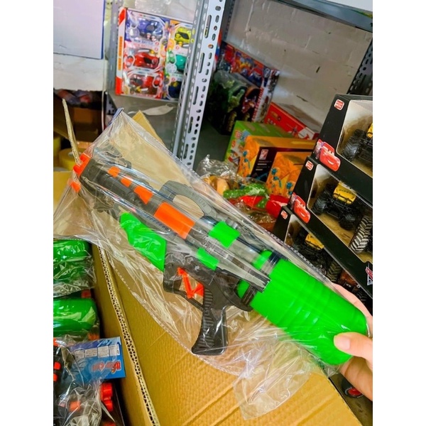 Súng Nước Cá Heo 45Cm - Đủ Màu Sắc Xanh Đỏ Vàng Tím Cho Bé Vui Chơi