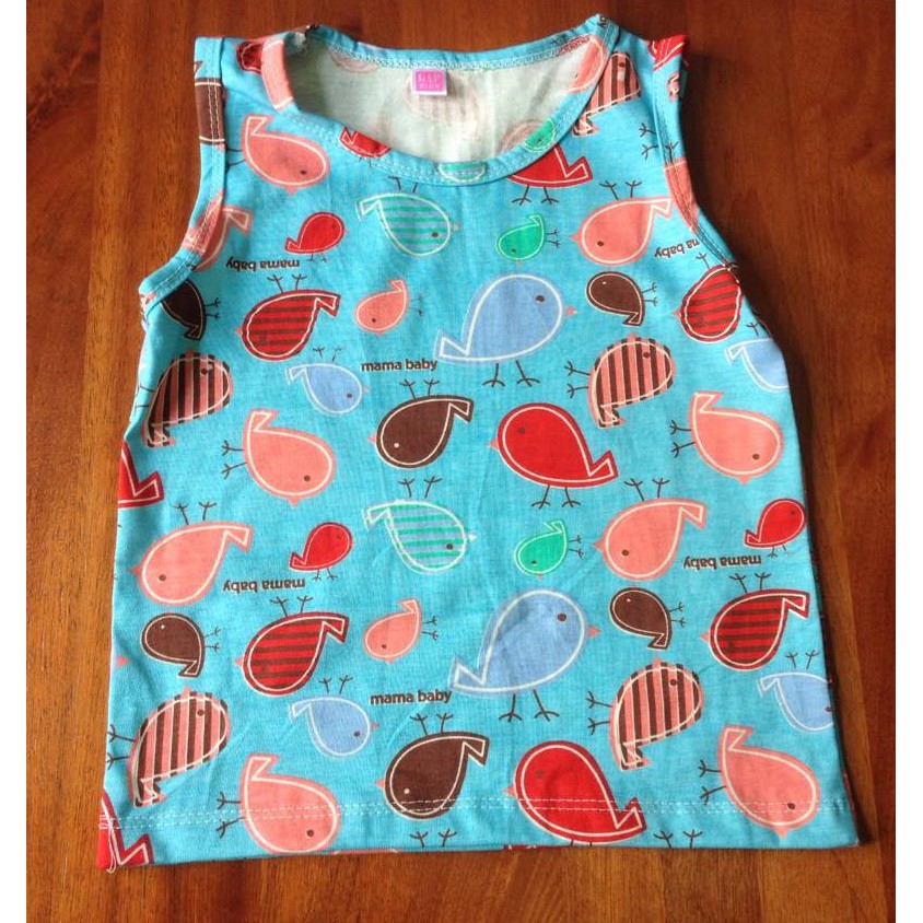 Áo 3 lỗ cotton bé trai bé gái 8-30kg