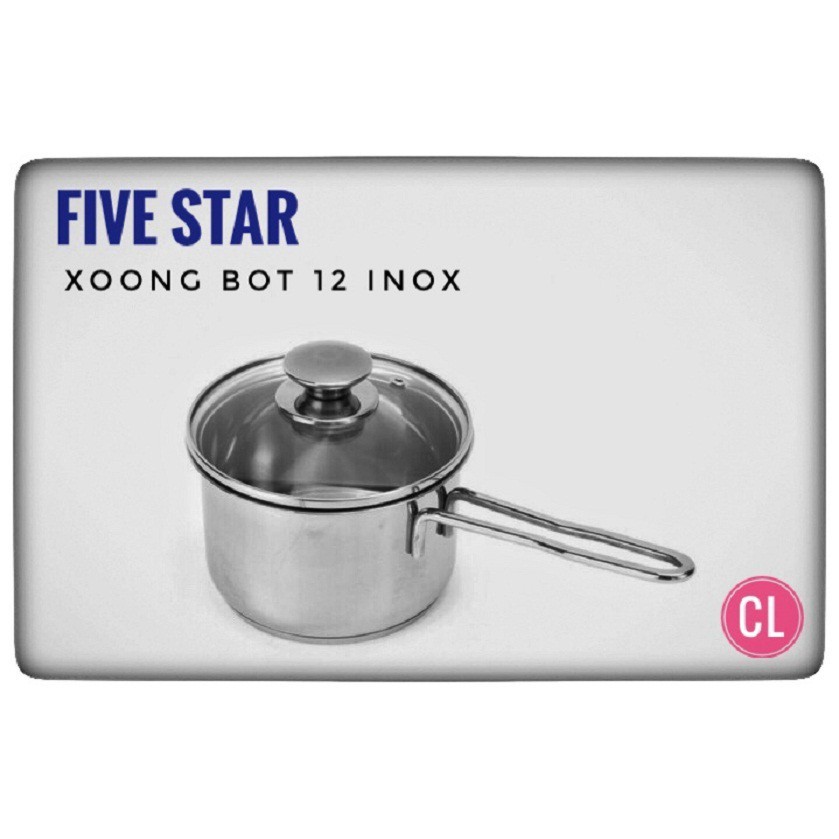 Quánh inox 3 đáy Five star 16 CM
