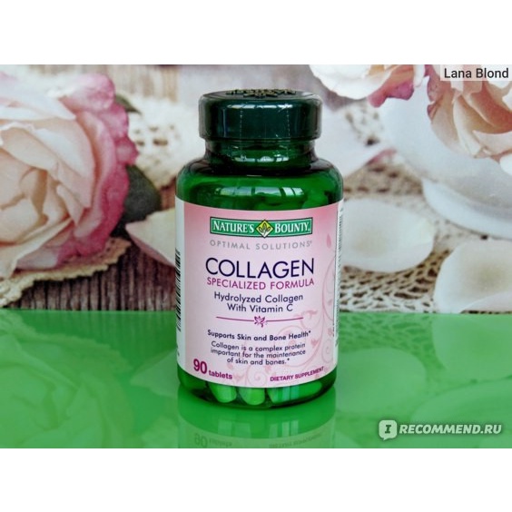 Collagen Nature Bounty Hydrolyzed with Vitamin C hộp 90 viên