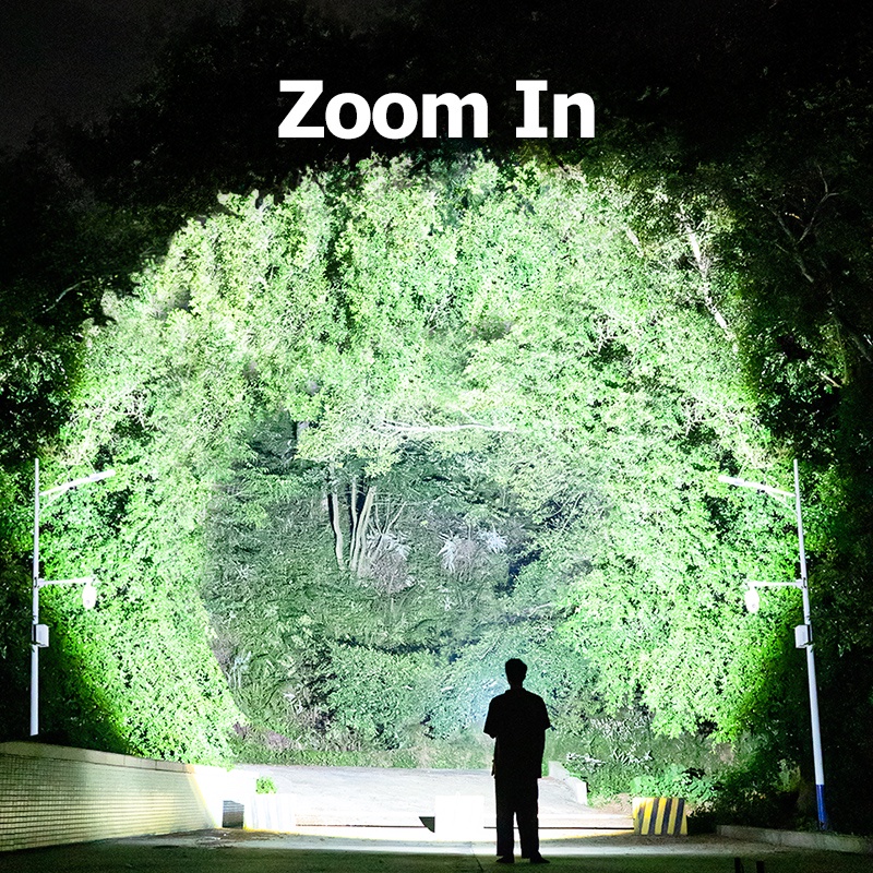 Đèn pin SMILING SHARK SD0095 M77 3500lumens sáng mạnh thu phóng sạc USB chống nước cho cắm trại/đi bộ đường dài/săn bắn