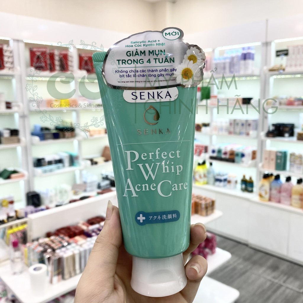 Sữa rửa mặt ngăn ngừa mụn Senka Perfect Whip Acne Care 100g | BigBuy360 - bigbuy360.vn