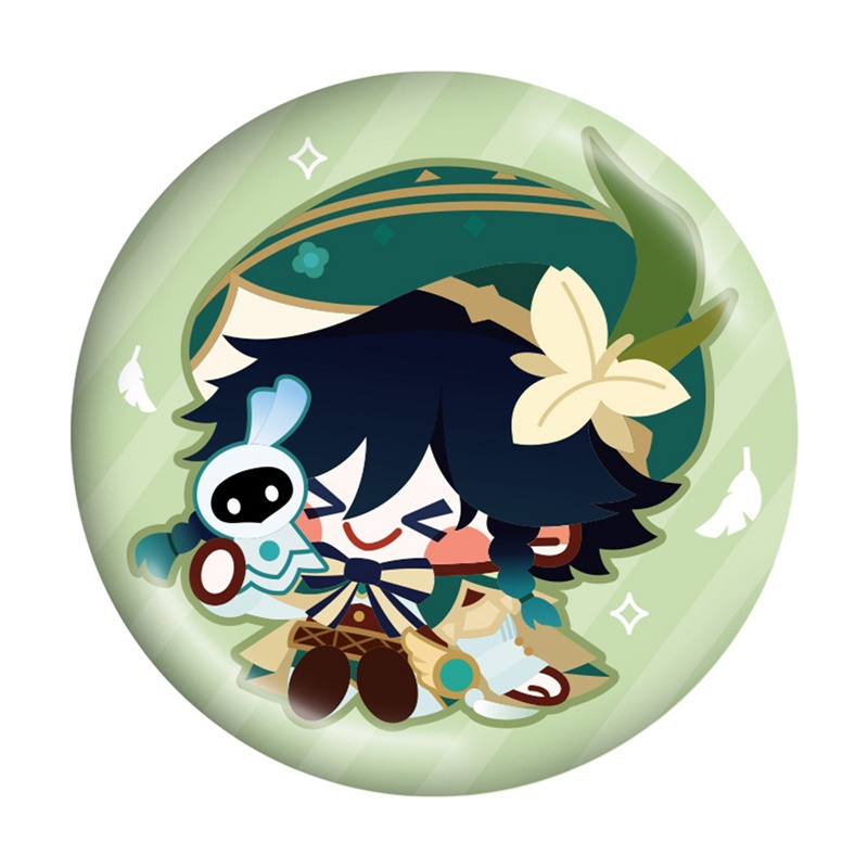 Tmdbyx Huy Hiệu Bằng Thiếc Nhám In Hình Thần Chết pin Raiden Shogun Zhongli Huatao Yae