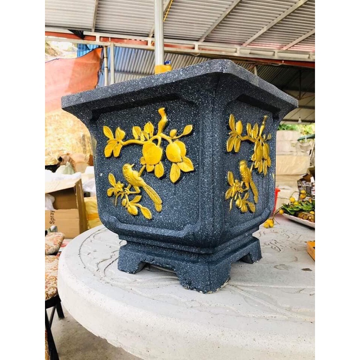 Khuôn đúc chậu cảnh vuông 35