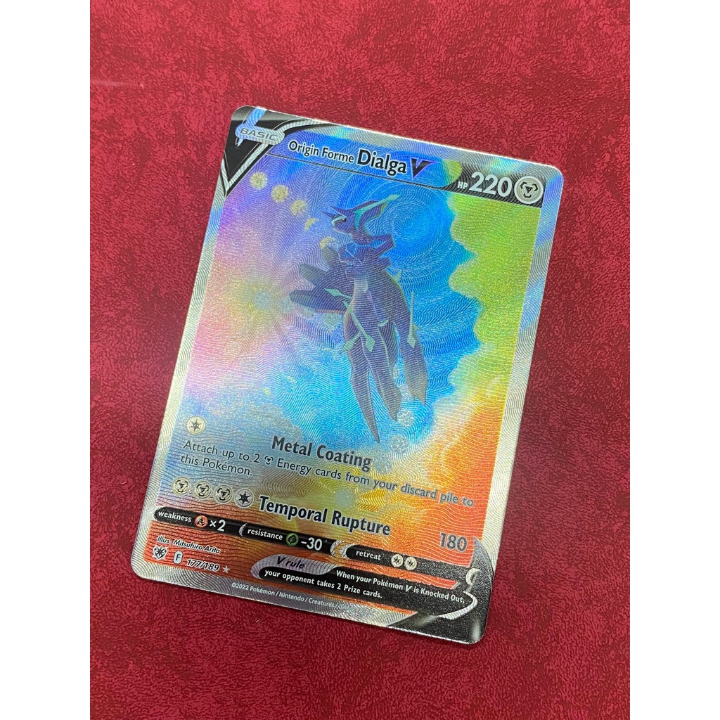 Thẻ bài Pokemon card Origin Forme Dialga V - 177/189- Alternate Art SR - Astral Radiance -  NM - ENG