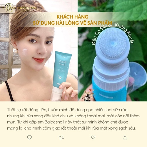 Sữa Rửa Mặt Black Snail Huyền Phi - Giúp Làm Sạch Sâu Ngừa Mụn Sáng Mịn Da