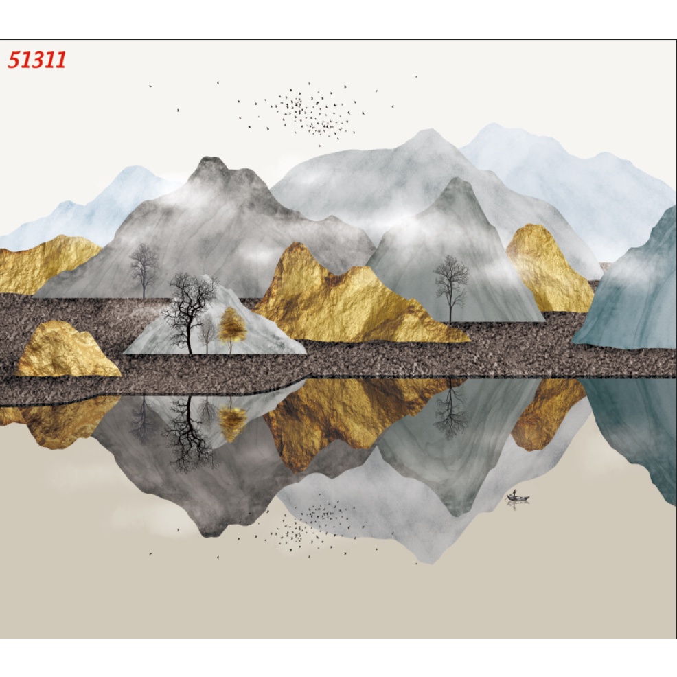 Tranh dán tường Quán Cafe, Trà Sữa, Trang Trí Cửa Hàng 3D mẫu hot