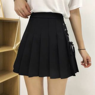 Chân váy kaki cột dây bên hông