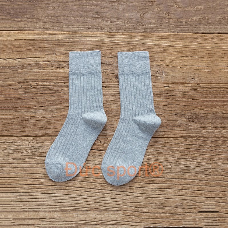 Tất cổ nhún, tất cổ cao, vớ nữ dài vải cotton co dãn phong cách hàn quốc vintage nhiều màu Đức sport