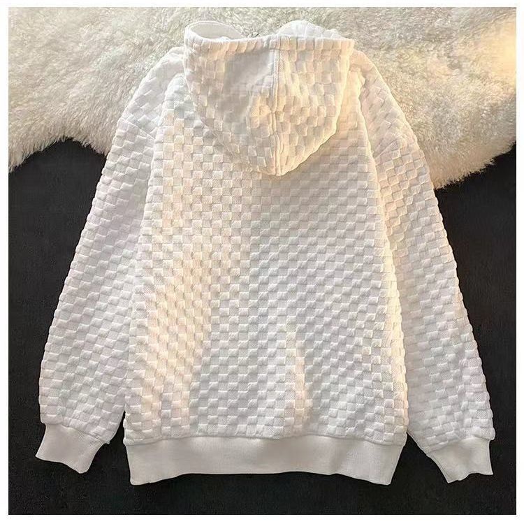 Áo khoác dáng rộng thiết kế mỏng phối khóa kéo có mũ trùm đầu thời trang | BigBuy360 - bigbuy360.vn