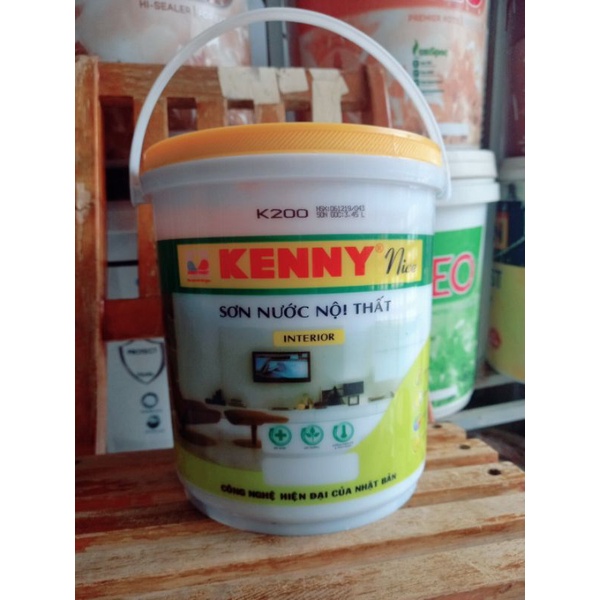 Sơn nước nội thất Kinh Tế Kenny Lau Chùi - lon 1L và 3.5L