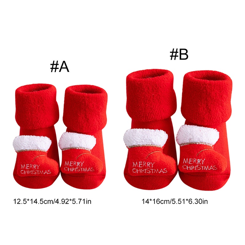 1 Đôi Vớ Cotton Dày Mềm Chống Trượt In Hình Hoạt Hình Dành Cho Trẻ Sơ Sinh