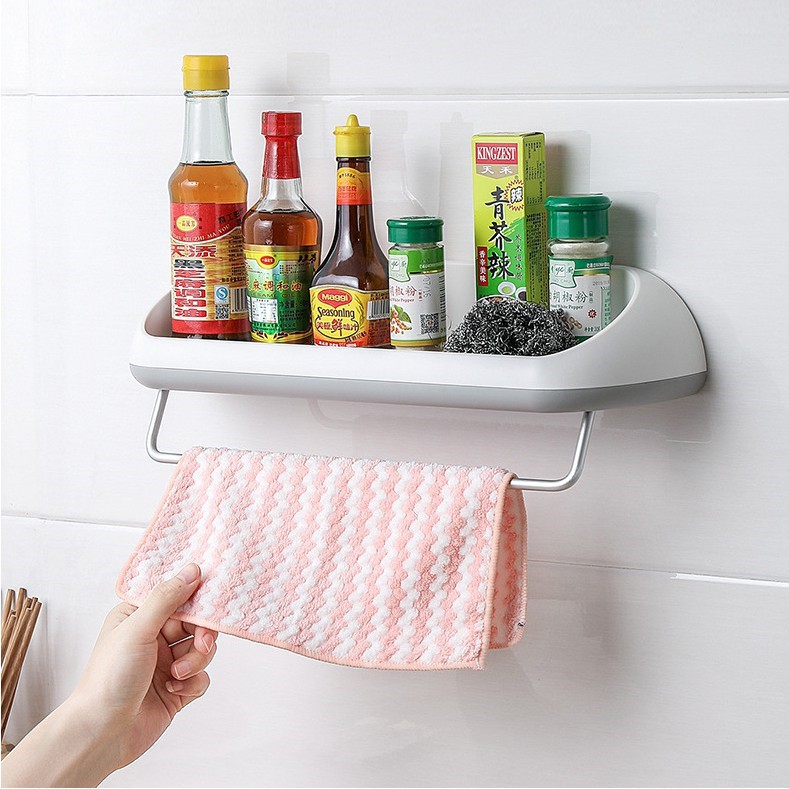 OUSUWO Kitchen rack bathroom towel bar storage