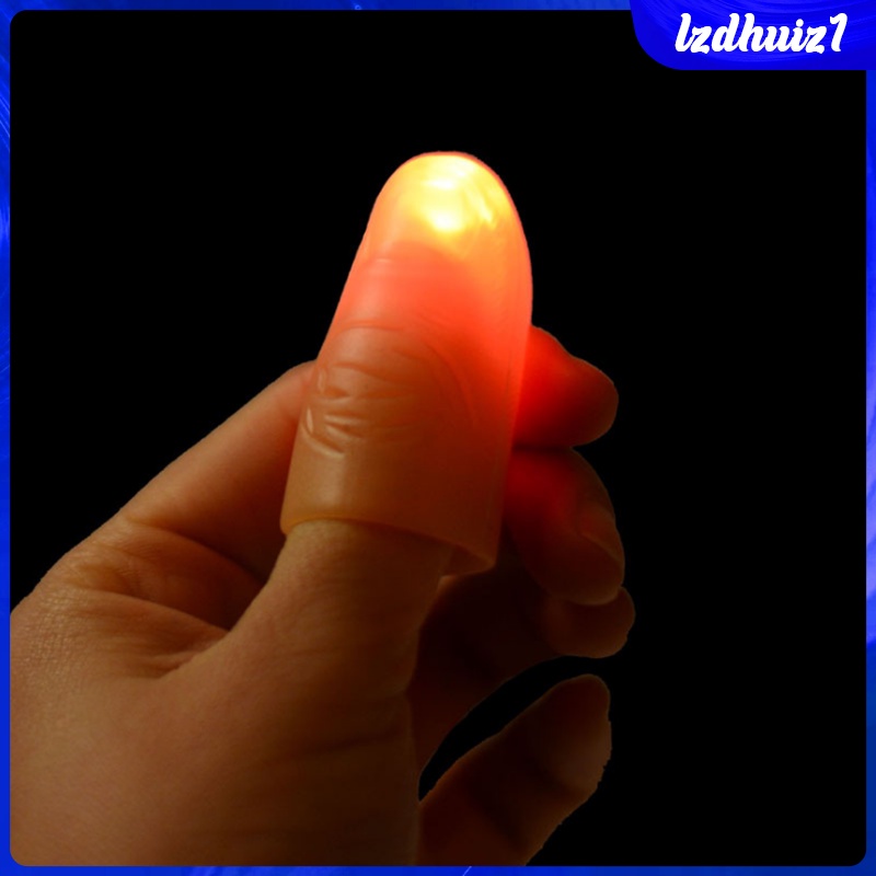 Bộ 2 Đèn LED Hình Ngón Tay Cái Màu Sắc Đỏ Dùng Để Trang Trí Tiệc