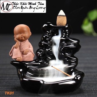 THÁC KHÓI TRẦM HƯƠNG CHÚ TIỂU TINH TÂM THEM 40 vien Nụ Trầm Hương khói ngược xin