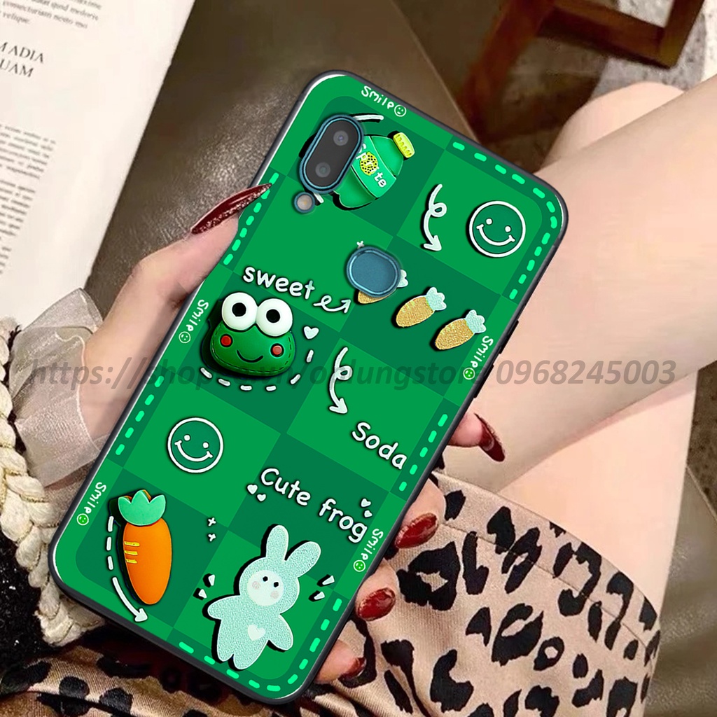 Ốp Samsung A10s in bộ hình 3D gấu cute cool ngầu giả nổi