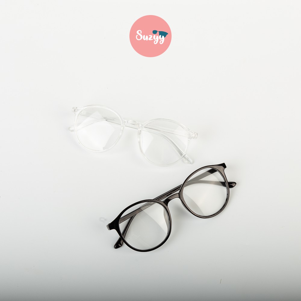 Gọng mắt kính cận thời trang nam nữ Suzyy dáng tròn nobita chất liệu nhựa dẻo | BigBuy360 - bigbuy360.vn