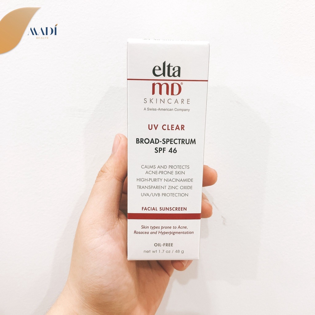 Kem Chống Nắng Elta MD, Elta MD SPF 46, Bản Không Màu