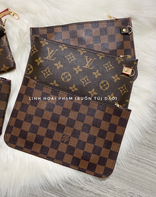 Ví nhỏ mix cùng 1 bộ với túi neverfull (ảnh thật)
