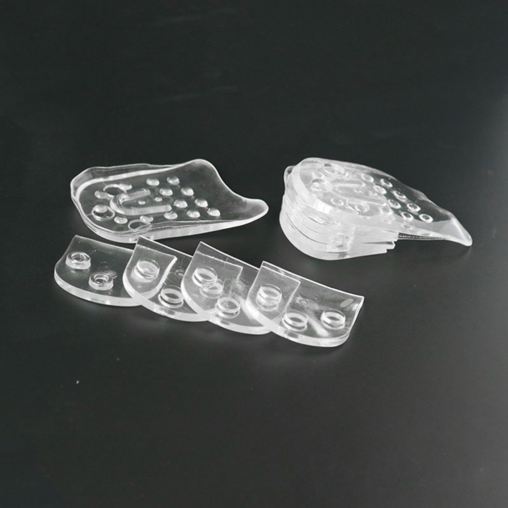 LÓT GIÀY TĂNG CHIỀU CAO SILICON 4CM - FREE SIZE NAM NỮ - BỘ GỒM 10 MIẾNG DÙNG CHO 1 ĐÔI GIÀY