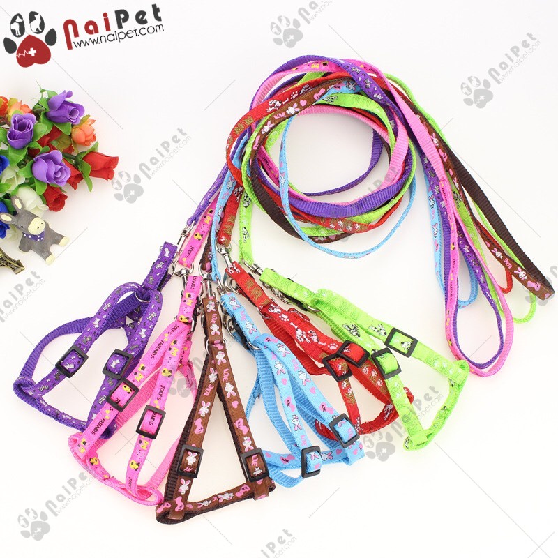 Dây Dắt Kèm Yếm Ngực Nhiều Màu Sắc DDYN010