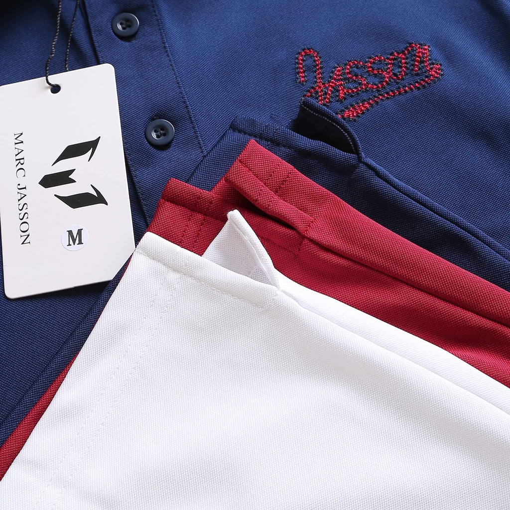 Áo polo cổ bẻ phối tay - Áo jasson cổ bẻ - áo cổ bẻ vải cá xấu co giãn cho nam cao cấp đi tập thể dục, đi chơi | BigBuy360 - bigbuy360.vn