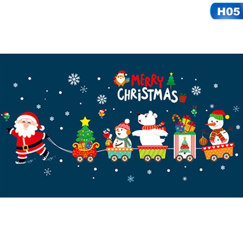Decal dán tường Merry Christmas phong cách giáng sinh 45 * 60cm