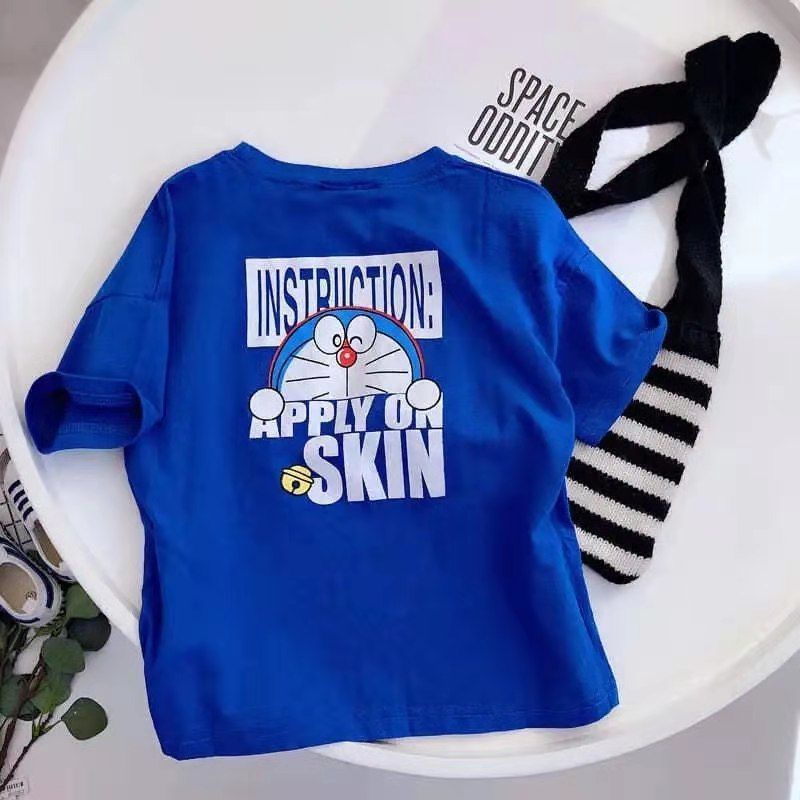 Mới Áo Thun Cotton Siêu Mềm Ngắn Tay In Họa Tiết Hoạt Hình Cho Bé