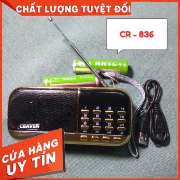 LinhAnh ⚡giá rẻ⚡ Loa thẻ nhớ Craven CR 836/836S đọc kinh phật dùng thẻ nhớ pin siêu trâu nhatlinh1824