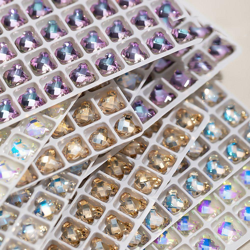 Lọ Phụ Kiện Trang Trí Móng Tay Nghệ Thuật|Phụ Kiện Trang Trí Móng Tay Bằng Thủy Tinh Nhiều Màu Sang Trọng|Túi Đeo Chéo Hình Dạng Độc Đáo Cá Tính Cho Nữ