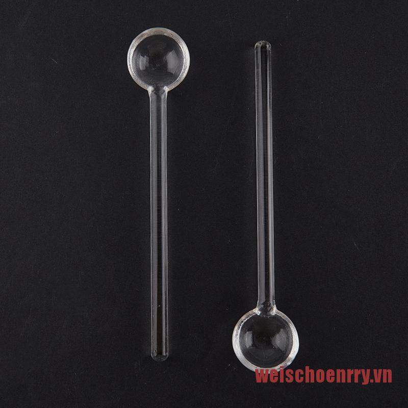Muỗng Cà Phê Cán Dài Bằng Thủy Tinh Trong Suốt