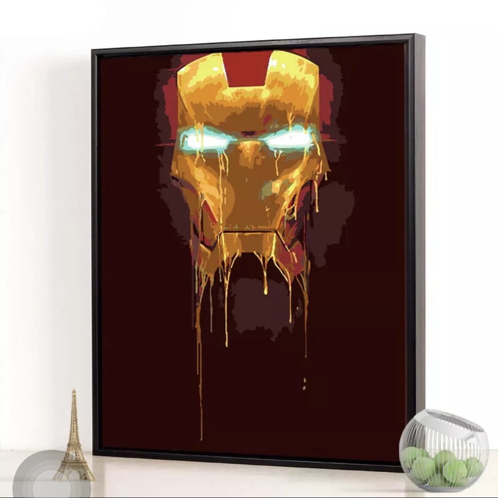 (Giá Xưởng) Tranh Canvas treo tường phòng khách, tranh Siêu anh hùng Marvel, tranh Iron Man 08-15 (không khung)