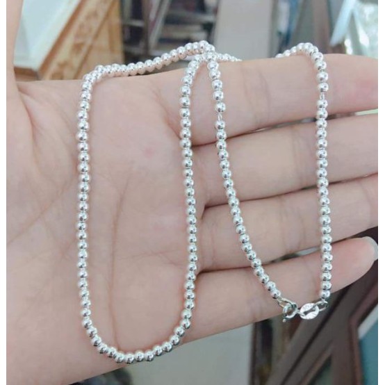 VÒNG CỔ CHUỖI BI BẠC TA HÀNG ĐẸP CHO BÉ, BI TRƠN SANG TRỌNG BỀN ĐẸP