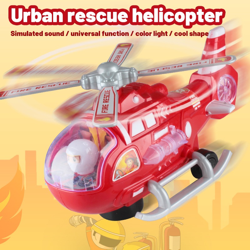 Máy bay trực thăng đồ chơi SEA SUN TOYS phát nhạc và đèn cho bé