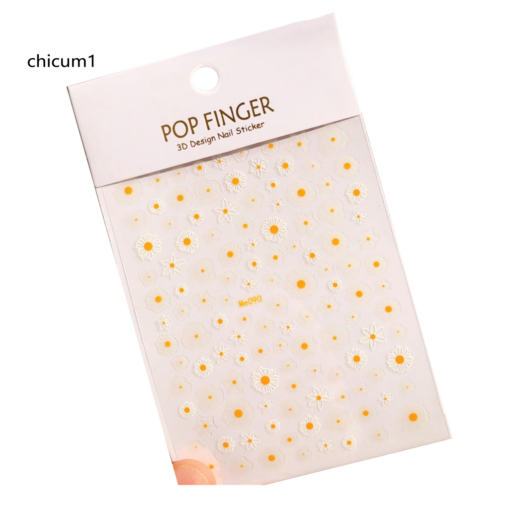 Nhãn Dán Trang Trí Móng Tay Họa Tiết Hoa Hướng Dương Thời Trang Dành Cho Nữ