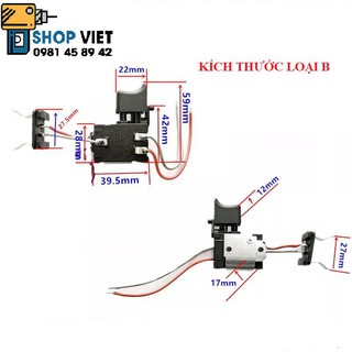 Công tắc máy khoan pin 7,2-24VDC
