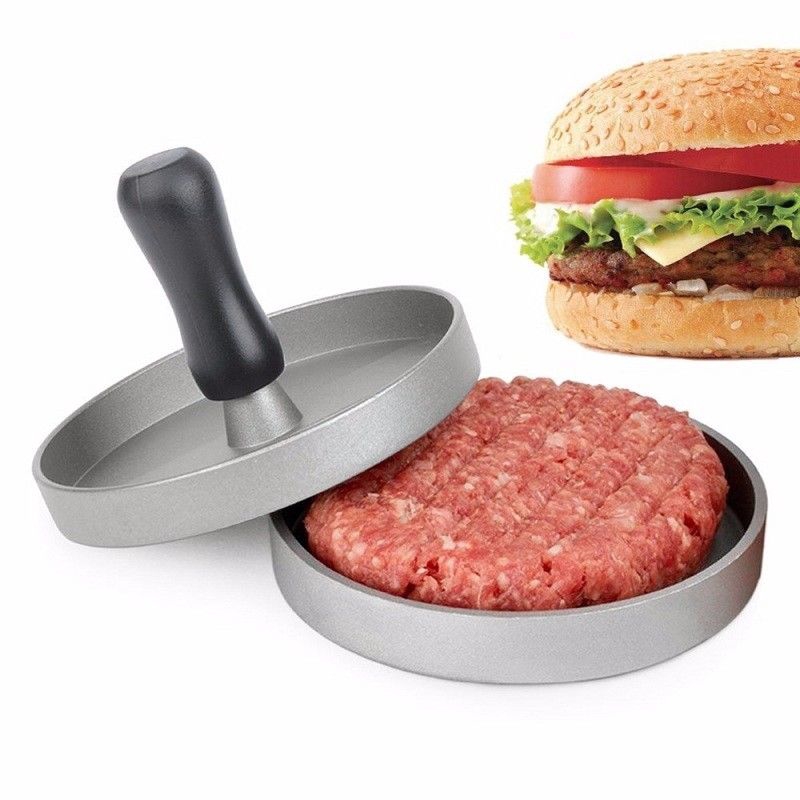 Khuôn Làm Bánh Hamburger Bằng Hợp Kim Nhôm Đường Kính 12cm 12cm