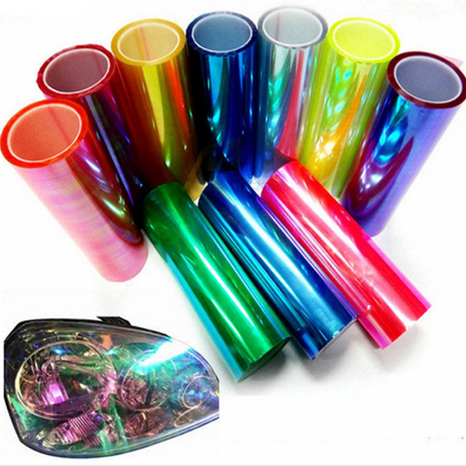 nẹp viền Dán phim, bao bì ô tô Cuộn phim dán vinyl cho đèn xe hơi/ xe máy 30*100cm