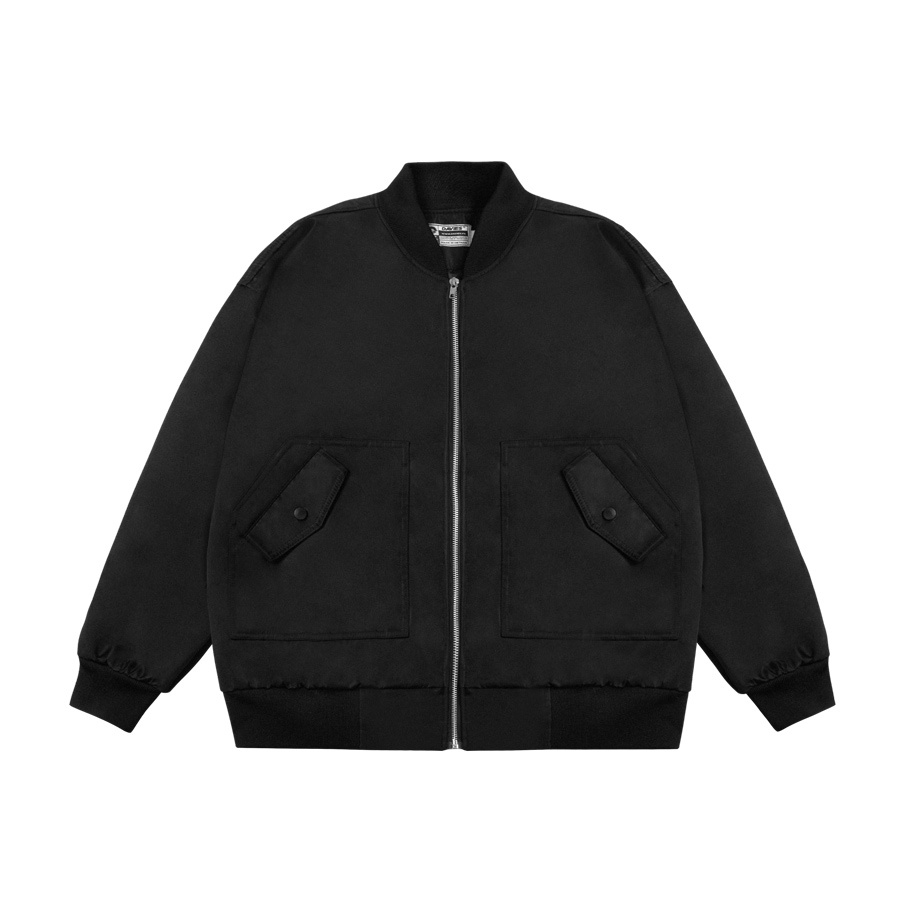 Áo khoác nam dù chống nước siêu bền, siêu ấm màu đen đẹp Protex Jacket local brand Davies| D22-AK1