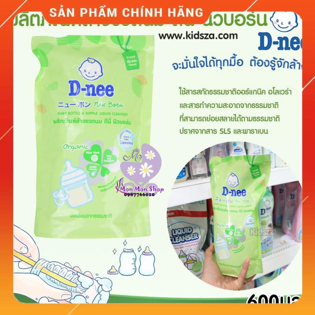 ( Dạng chai và túi) Nước rửa bình/ xúc bình sữa Dnee Thái Lan 600ml/ 620ml mẫu mới [Giá Sập Sàn]