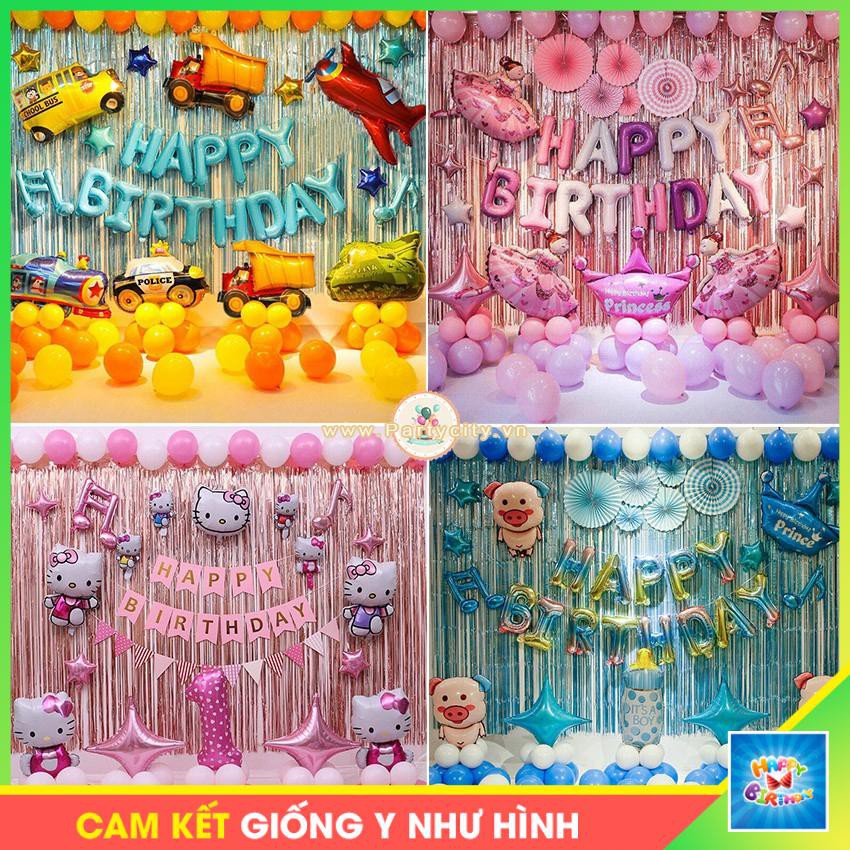 Set trang trí sinh nhật bé trai bé gái nhiều mẫu đẹp #TrangTriSinhNhat