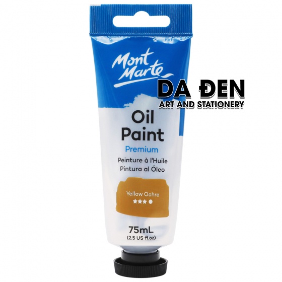 [DA ĐEN] Màu Sơn Dầu Mont Marte Tube 75ml - Yellow Ochre