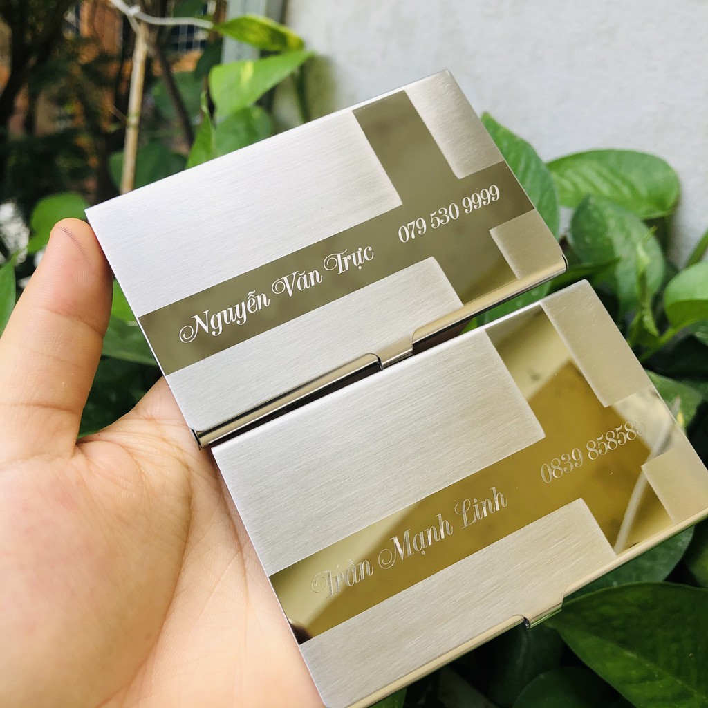 Hộp đựng name card dành cho Nam, hộp đựng ATM dành cho sếp cao cấp chất liệu thép 201 không rỉ