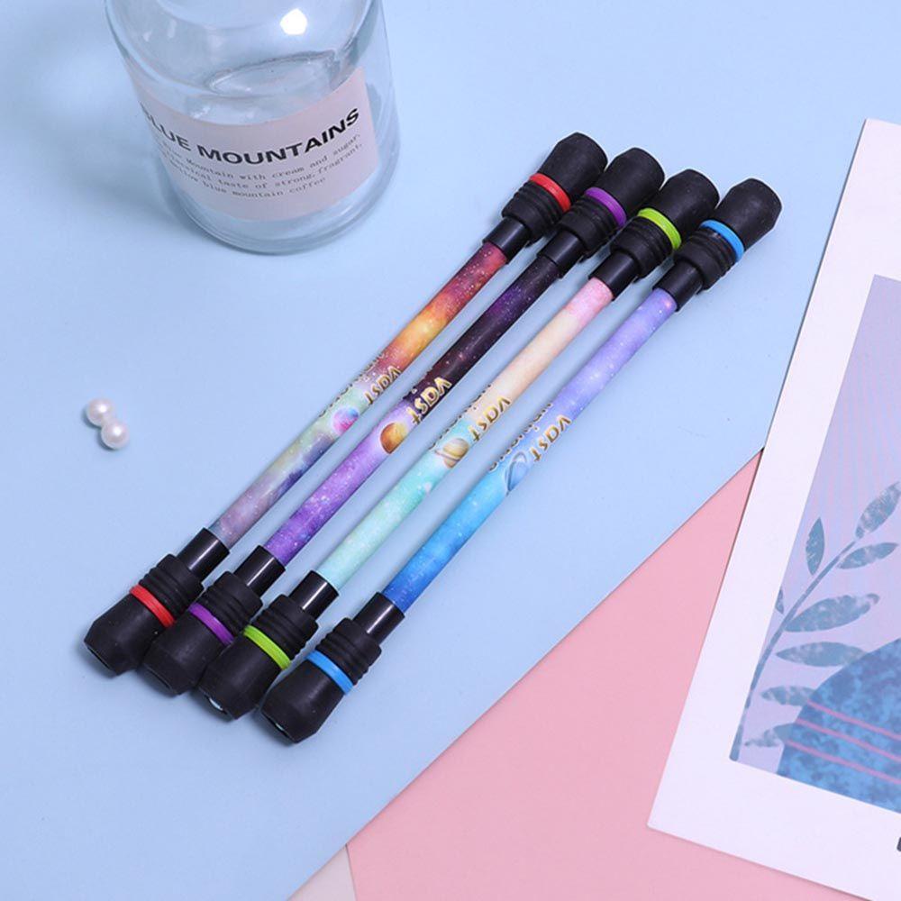 Bút Mực Gel Chống Trượt Trang Trí Bầu Trời Sao Xoay Được 1 Cái