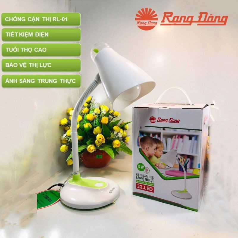 Đèn Học Để Bàn Chống Cận Thị LED Rạng Đông RD-32 – [Bảo Hành 12 Tháng]