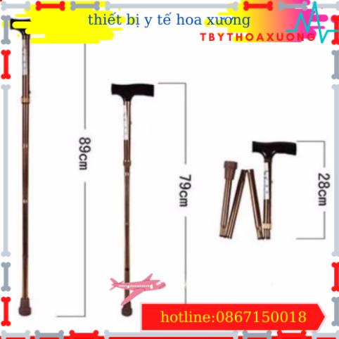 Gậy chống batoong 1 chân Lucass USA B27 gấp gọn cho người già